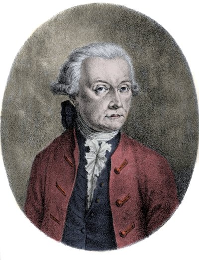 Ritratto di Leopold Mozart (1719-1787), padre di Wolfgang Amadeus Mozart (1756-1791). da Unknown artist