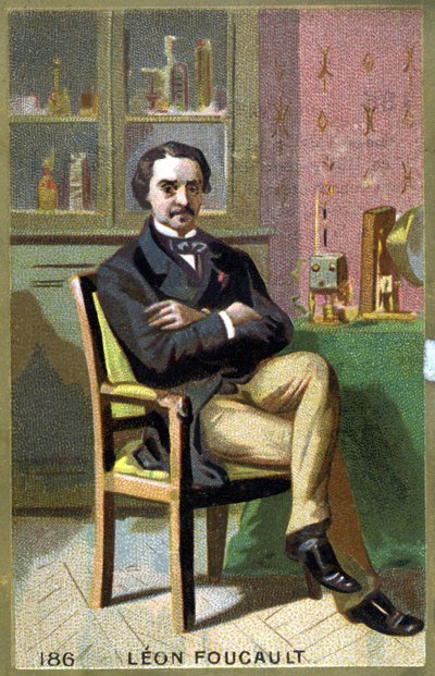Ritratto di Léon Foucault (1819 - 1868) nel suo ufficio da Unknown artist