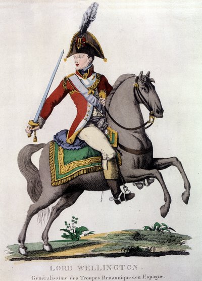 Ritratto di Lord Wellington (1769 - 1852), generale delle truppe britanniche in Spagna da Unknown artist