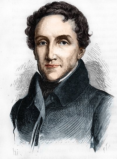 Ritratto di Louis-Mathieu Molé - Ritratto di Louis Mathieu, Conte di Molé (1781 - 1855), politico francese - in "L