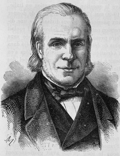 Ritratto di Louis Antoine Garnier-Pages (1803 - 1878). Incisione della fine del XIX secolo in "Histoire de France" di H. Martin da Unknown artist