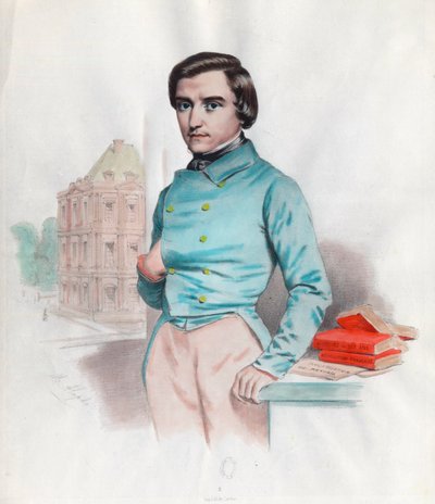 Ritratto di Louis Blanc (1811 - 1882), politico e storico francese. Incisione del XIX secolo da Unknown artist