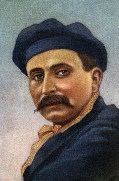 Ritratto di Louis Bleriot (1872-1936), aviatore e industriale francese. da Unknown Artist