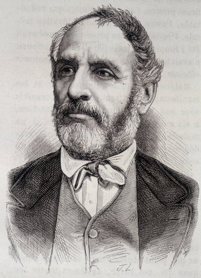 Ritratto di Louis Charles Delescluze, giornalista e politico francese (1809-1871) da Unknown artist