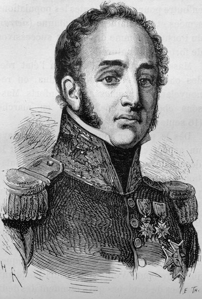 Ritratto di Louis Gabriel Suchet (1770-1826). Incisione della fine del XIX secolo in "Histoire de France" di H. Martin da Unknown artist