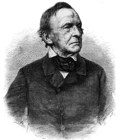 Ritratto di Luigi I (1786-1868) re di Baviera dal 1825 al 1848. Incisione in 