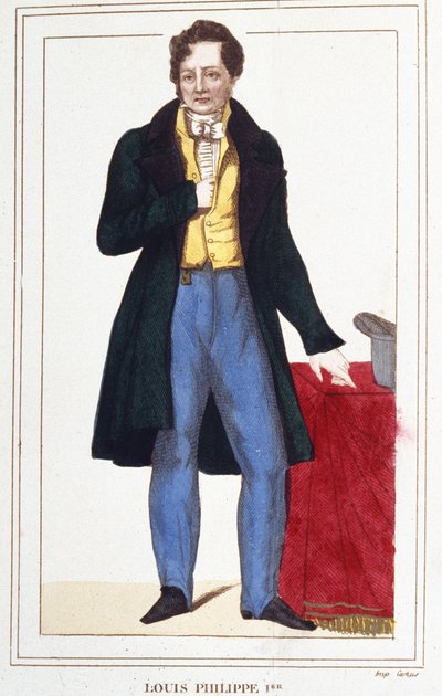 Ritratto di Luigi Filippo I, Re dei Francesi. Incisione del 1830 da Unknown artist