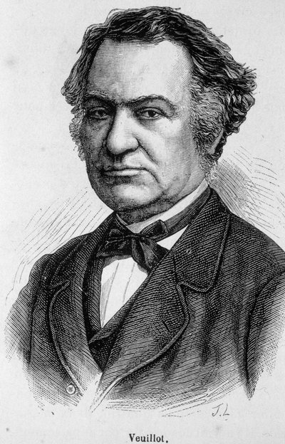 Ritratto di Louis Veuillot, giornalista cattolico francese (1813-1883), collaboratore e redattore di "L