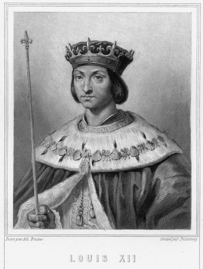 Ritratto di Luigi XII (1462-1515), Re di Francia - in 