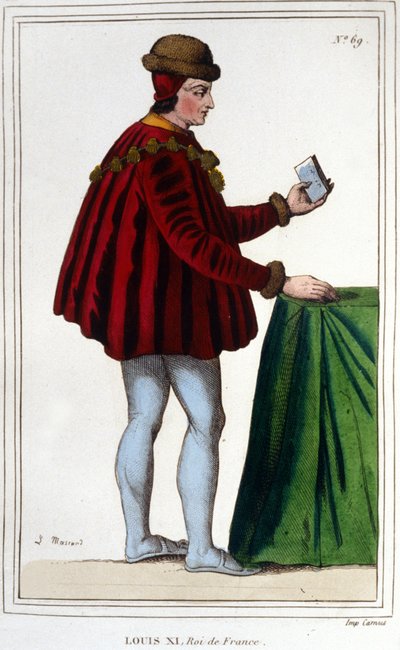 Ritratto di Luigi XI (1423 - 1483), Re di Francia. da Unknown artist