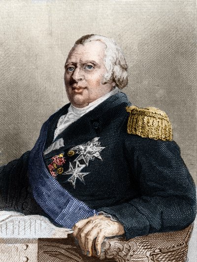 Ritratto di Luigi XVIII (1755-1824), Re di Francia da Unknown artist