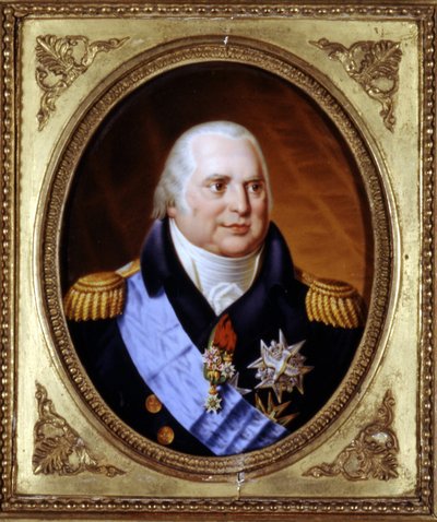 Ritratto di Luigi XVIII (1755 - 1824). Collezione privata da Unknown artist