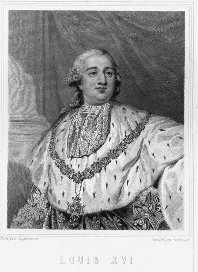 Ritratto di Luigi XVI (1754-1793), Re di Francia - in 