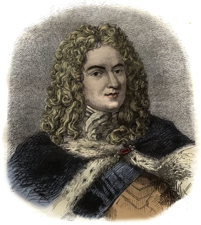 Ritratto di Louis de Rouvroy Duca di Saint-Simon - soldato, diplomatico e noto diarista francese - Ritratto di Louis de Rouvroy, Duca di Saint-Simon (1675-1755) memorialista da Unknown artist