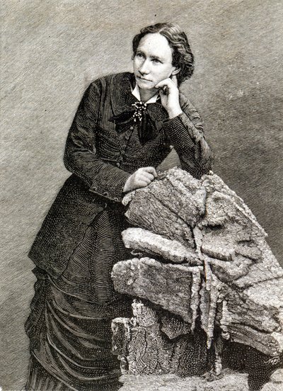 Ritratto di Louise Michel (1830-1905) durante la sua deportazione a Nouméa, Nuova Caledonia. 1873-1880. Incisione da Unknown artist