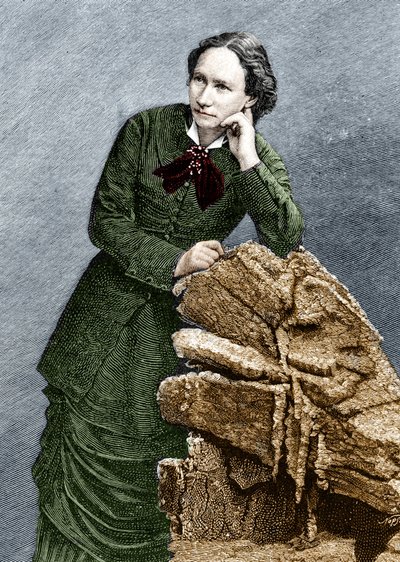 Ritratto di Louise Michel (1830 - 1905) durante la sua deportazione a Noumea in Nuova Caledonia. 1873-1880 da Unknown artist