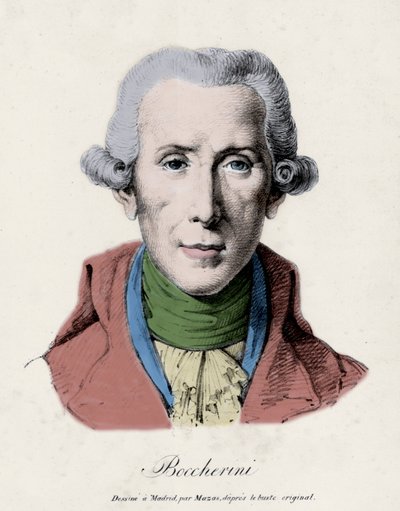 Ritratto di Luigi Boccherini. (1743 - 1805). Compositore italiano. da Unknown artist