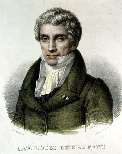 Ritratto di Luigi Cherubini, compositore italiano da Unknown artist