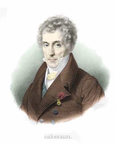 Ritratto di Luigi Cherubini (1760-1842), compositore italiano da Unknown artist