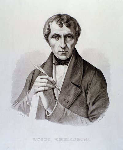 Ritratto di Luigi Cherubini (incisione) da Unknown artist