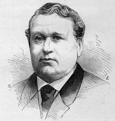 Ritratto di M. Thiron, comico francese, membro della Comédie Française dal 1852 al 1889. Incisione in "Le Monde Illustré" n.1168 del 16 agosto 1879 da Unknown artist