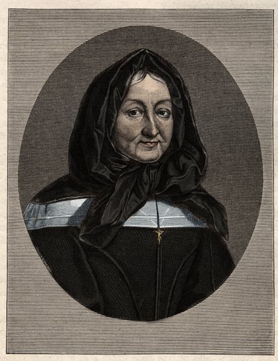 Ritratto di Madame Marie de Rubelles, Signora di Miramion (1629-96) fondatrice delle Figlie della Sacra Famiglia da Unknown artist