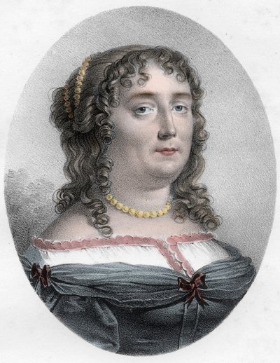 Ritratto di Madame de Scudery (1607-1701) - Ritratto di Madame de Scudery (o Madeleine de Scuderi), donna di lettere francese da Unknown artist