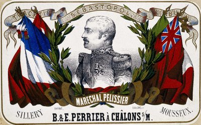 Ritratto di Maresciallo Pelissier su un