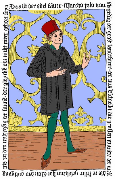 Ritratto di Marco Polo (ca. 1254-1324) da Unknown artist