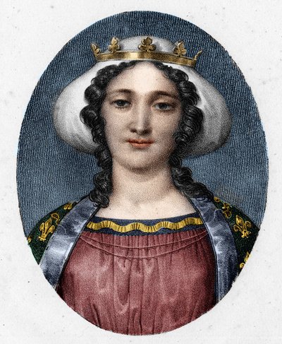 Ritratto di Margherita di Provenza (1221-1295), regina di Francia. da Unknown artist