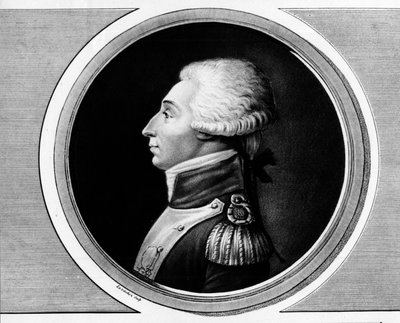 Ritratto di Marie Gilbert Mottier, Marchese de La Fayette da Unknown artist