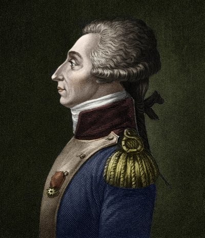 Ritratto di Marie Joseph Gilbert Motie Motier, Marchese de Lafayette (1757-1834), aristocratico e militare francese da Unknown artist