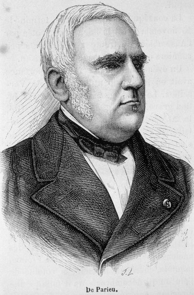 Ritratto di Marie Louis Esquirou de Parieu, politico francese (1815 - 1893) da Unknown artist