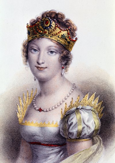 Ritratto di Maria Luisa, Duchessa di Parma, Imperatrice consorte dei Francesi (incisione) da Unknown artist
