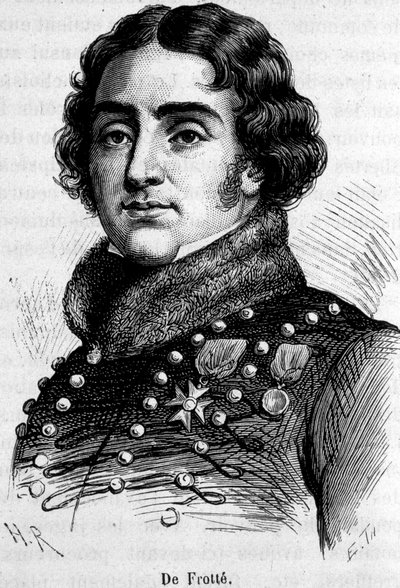 Ritratto di Marie Pierre Louis, Conte De Frotté (1755-1800), capo della chouannerie normanna, fucilato da Bonaparte da Unknown artist