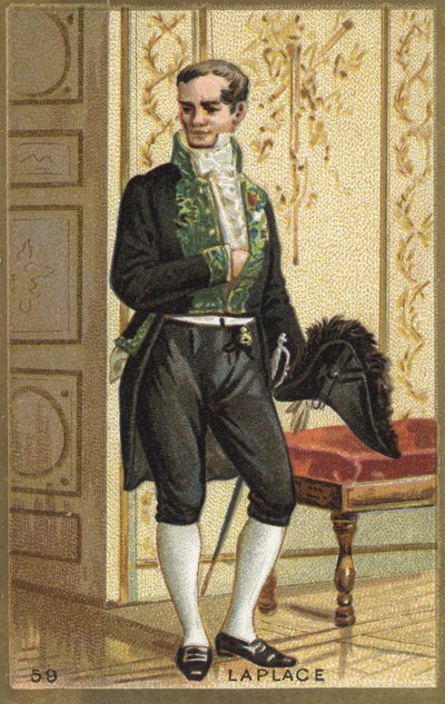 Ritratto del Marchese Pierre Simon de Laplace (1749-1827), astronomo, matematico e fisico francese. Cromolitografia del XIX secolo da Unknown artist