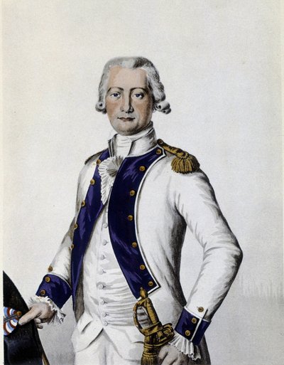Ritratto del Marchese de Lostanges, Capitano nel Reggimento di Forez nel 1786 da Unknown artist
