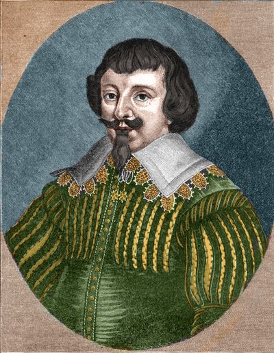 Ritratto di Martin Opitz (Martinus Opitius) (1597-1639), padre della poesia tedesca da Unknown artist