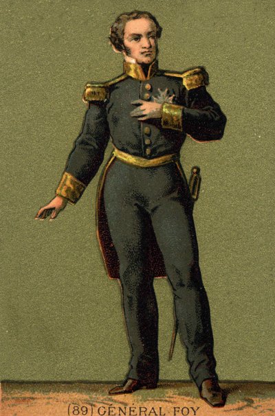 Ritratto di Maximilien Sébastien Foy. Generale e politico francese (1775-1825) da Unknown artist