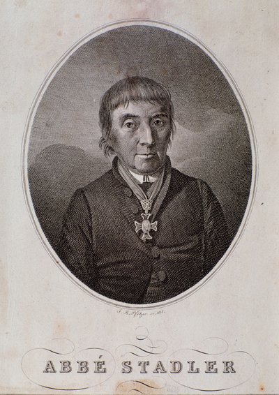 Ritratto di Maximilian Stadler (incisione) da Unknown artist