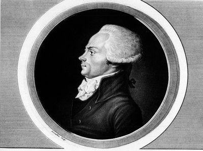 Ritratto di Maximilien de Robespierre (1758-1794), membro degli Stati Generali e deputato di Parigi alla Convenzione Nazionale. Nella 