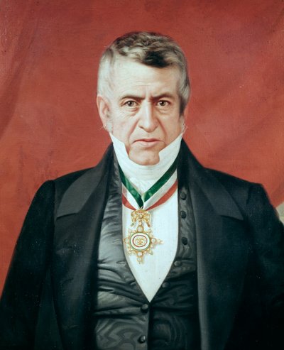 Ritratto del Presidente messicano Jose Manuel de la Pena y Pena da Unknown artist