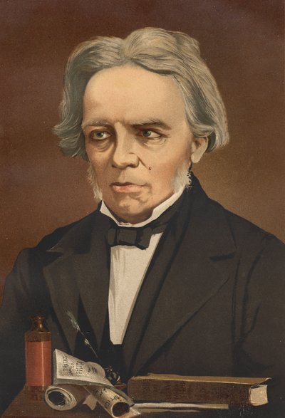 Ritratto di Michael Faraday, fisico e chimico britannico da Unknown artist