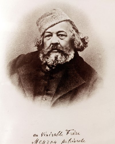 Ritratto di Michail Bakunin (1814-1876). XIX secolo da Unknown artist