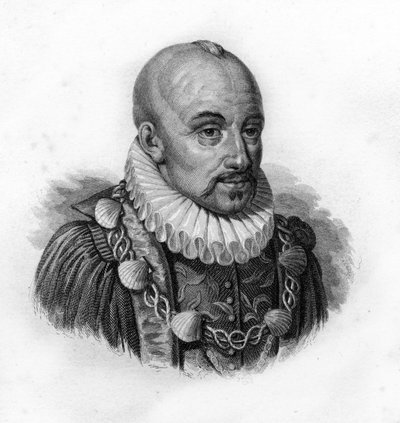 Ritratto di Michel de Montaigne, incisione del XIX secolo da Unknown artist