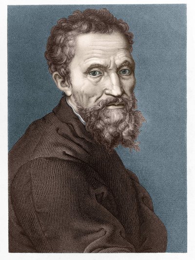 Ritratto di Michelangelo Buonarroti detto Michelangelo da Unknown artist