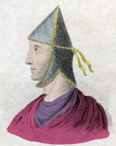 Ritratto di Mitridate VI Eupatore detto il Grande (circa 132-63 a.C.), re del Ponto. Incisione del XIX secolo da Unknown artist