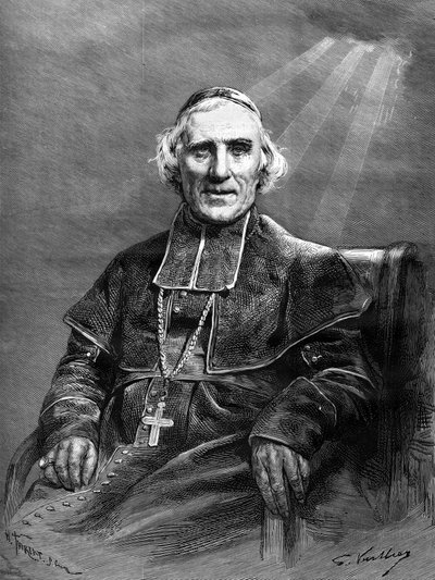 Ritratto di Monsignor Joseph Hippolyte Guibert (1802-1886). da Unknown artist