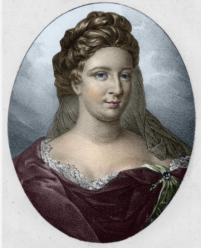 Ritratto di Madame Antoinette Deshoulières (1634-1694) da Unknown artist