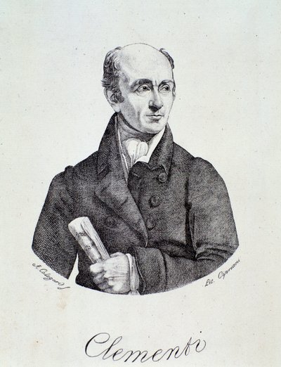 Ritratto di Muzio Clementi (incisione) da Unknown artist
